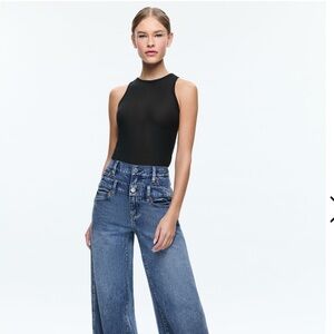 Alice and Olivia COOL DOUBLE WAISTBAND JEAN Size 27
Worn once